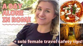 Alone in Rome: What's underneath the Trevi Fountain + solo female travel safety tips!!