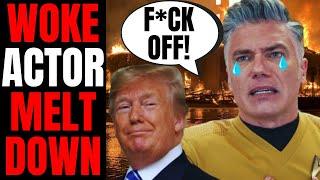 Woke Star Trek Actor Anson Mount Tells Fans To "F*ck Off" As Hollywood MELTS DOWN Over Donald Trump