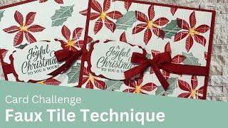 Faux Tile Cards Creative Challenge