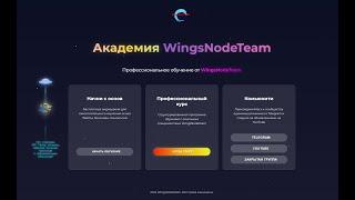 Запуск Академии WingsNodeTeam | Тестовый Режим