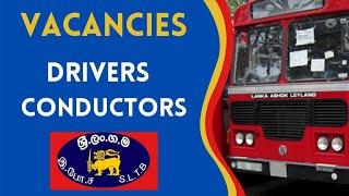 Job Vacancies Sri Lanka Transport Board  Drivers, Conductors | Sri Lanka Job Vacancies