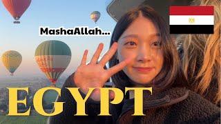 Korean girl FIRST TIME EGYPT travel!!LUXOR Balloon فتاة كورية في مصر 여자 혼자 처음 이집트 여행하기, 룩소르 벌룬투어