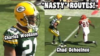 Chad Ochocinco Vs Charles Woodson & Al Harris  (WR Vs CB) 2009