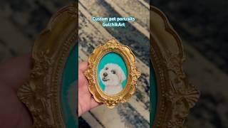 Custom pet portraits by GulchikArt New York and you’ll get a painting process video