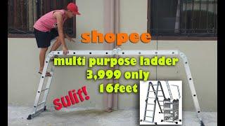 Multi Purpose Ladder from Shopee mura na matibay pa!