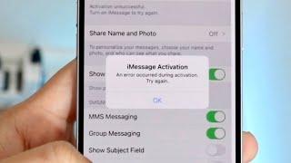 How To Fix iMessage/FaceTime Activation Errors! (2024)