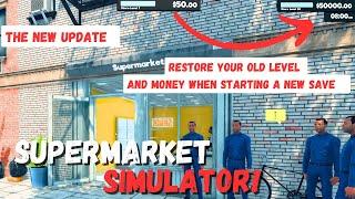 How To Change Your Money And Store level Without Mods!! On New Save Supermarket Simulator New Update