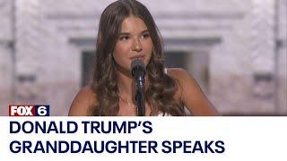 RNC 2024: Kai Trump, Donald Trump's granddaughter, speaks in Milwaukee | FOX6 News Milwaukee