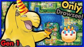 HBD MDB! Come Down Memory Lane with Me! Pokemon Blue with ONLY Drowzee & Childhood Pokemon Stories!