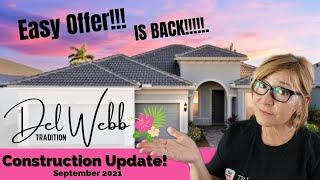 Del Webb Tradition 55 plus Port St Lucie FL - New construction Update