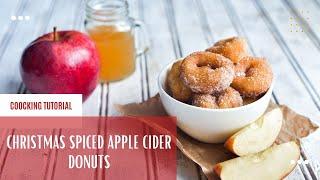 Christmas Spiced Apple Cider Donuts