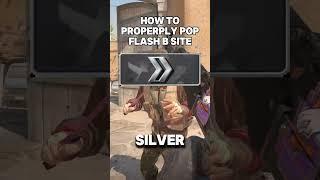 HOW TO PROPERLY POP FLASH ONTO B SITE ON CS2!? #cs2 #information #funny #shorts #csgo
