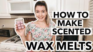 MAKE WAX MELTS WITH ME! How To Make Scented Wax Melts/Tarts At Home | Candle Business 2020