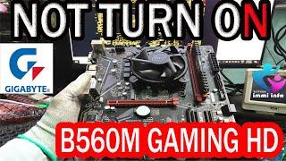 B560M GAMING HD POWR ON PROBLEM | B560M GAMING HD NOT TURNING ON PROBLEM