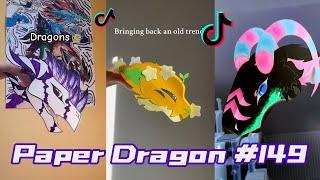 Dragon Puppet Crafts - Paper Dragon TikTok Compilation #149