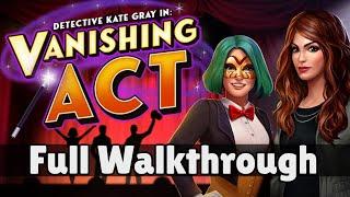 AE Mysteries: Vanishing Act FULL Walkthrough (+ Secret Chapter) - HaikuGames