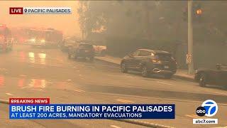 Drivers ditch cars along Sunset, flee on foot from Pacific Palisades fire