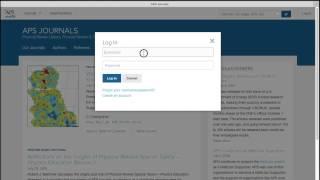 Navigating the APS Journals Homepage
