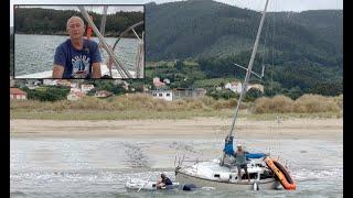 El salvamento de un velero encallado