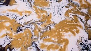 Fluid Painting "Gold (no.5)" by Charles E. McNeal