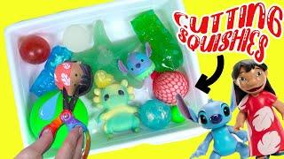 Lilo and Stitch Movie Cutting Squishies into One Bowl!