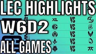 LEC Highlights ALL GAMES W6D2 Summer 2021