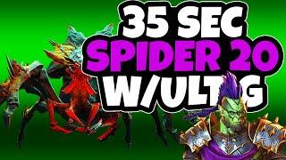 Fast Spider 20 Using Ultimate Galek | How to Farm Spiders 20 Quickly in Raid Shadow Legends