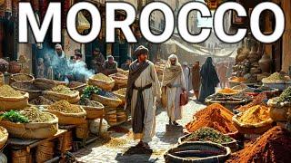  MOROCCAN MOUTHWATERING STREET FOOD, WALKING TOUR OF MOROCCO'S CAPITAL CITY RABAT, 4K HDR