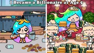 I Became the Youngest Billionaire Rainbow hair  | Stepmother | Toca boca | Toca Life World