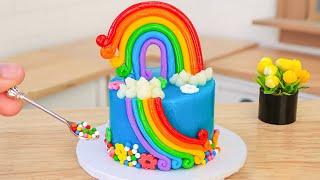 Amazing Beautiful Miniature Colorful Cake  Miniature Rainbow Chocolate Cake Decorating Ideas