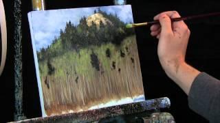 Time Lapse Speed Painting Haystack Mountain Landscape by Tim Gagnon GagnonStudio