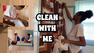 CLEAN, DECORATE & ORGANIZE MY BATHROOM WITH ME | CLEANING MOTIVATION