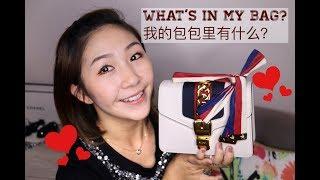 What's in my bag? | 包包里有什么？| GUCCI SYLVIE BAG | CHANEL CARD HOLDER | LOUIS VUITTON KEY POUCH