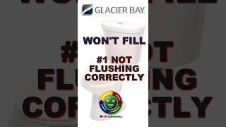 Glacier Bay 2 Button Toilet Not Filling or Flushing Correctly. #Gracierbay #toilets #plumbinghacks