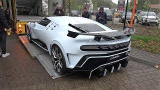 $9.0 Million Bugatti Centodieci Being Loaded Onto A Trailer & Moving @ Zoute Grand Prix