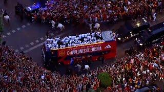 Euro 2024 winners Spain parade through Madrid 
