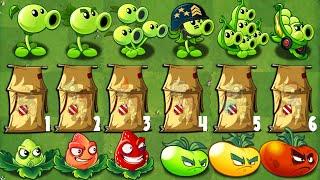 PvZ2 Challenge - All Plants Max Level POWER-UP vs 6 Tent Item - Who Will Win ?