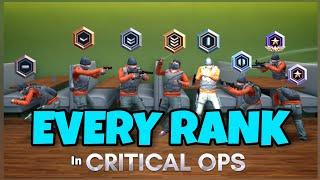 I Put EVERY RANK In The SAME ROOM - Critical Ops Experiment