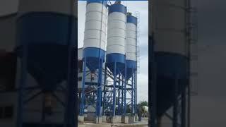 Concrete mixing plant site#concretemachinery #concretemixermachine |ZOOMJO