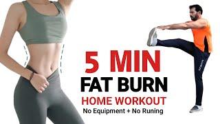 5 Minute Fat Burning Home Workout | Lose Fat in 15 days