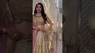 Madhuri Dixit Nene Along With Her Husband Dr Shriram Nene During Anant Ambani Wedding Celebrations