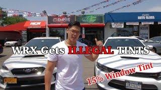 2018 Subaru WRX gets ILLEGALLY DARK | 15% Window Tint WRX