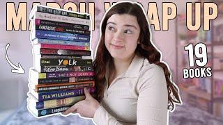 I read 19 books in March || March Wrap Up 