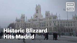 Madrid Hit with Historic Blizzard