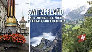 A week in Switzerland | Zurich, Murren, Lauterbrunnen, Interlaken, Bern | Travel Vlog