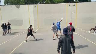 PFA paddleball tournament semifinals Benny & Will vs Paul & Shawn