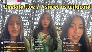 Deekila live on Instagram after siwet wildcard entry / / #splitsvilla15