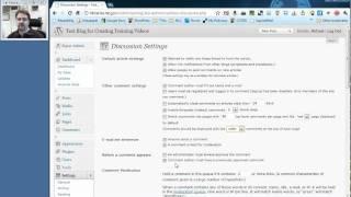 WordPress: Settings » Discussion