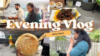 Evening Vlog after work | Dinner prep | Cleaning | Sourdough bread | Working mom in USA | Malayalam