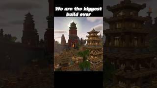 Biggest builds ever in Minecraft #shorts